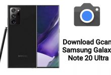Download Gcam for galaxy note 20 ultra